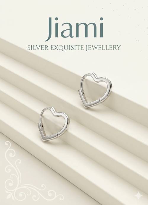 Luna Heart Hoop Earrings