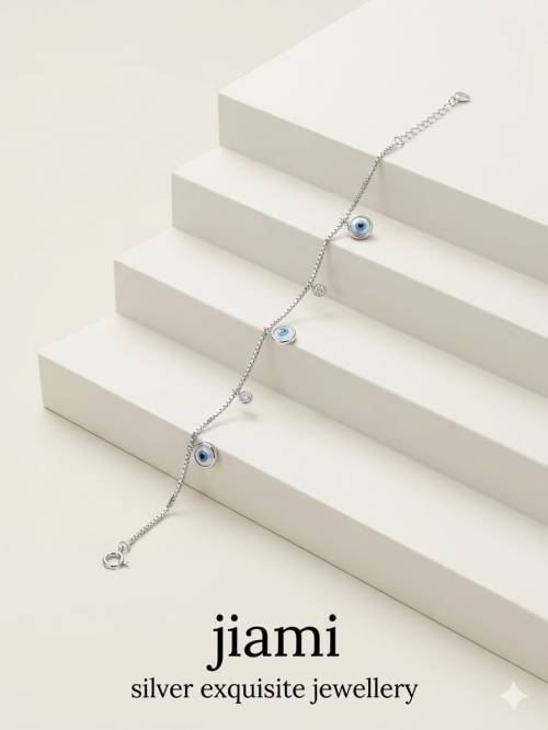 Sacred Protection Silver Charm Bracelet