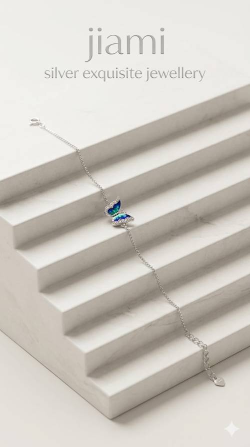 Azure Monarch Butterfly Bracelet