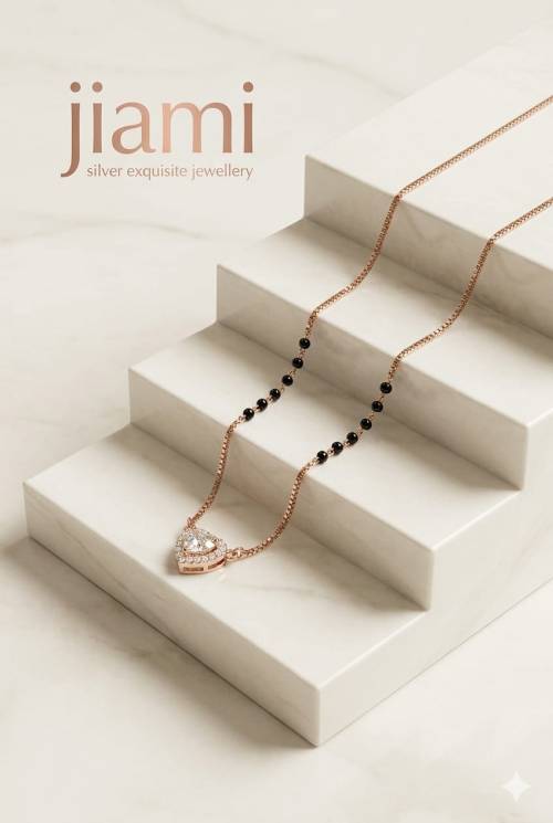The Solitaire Heart Shimmer Mangalsutra
