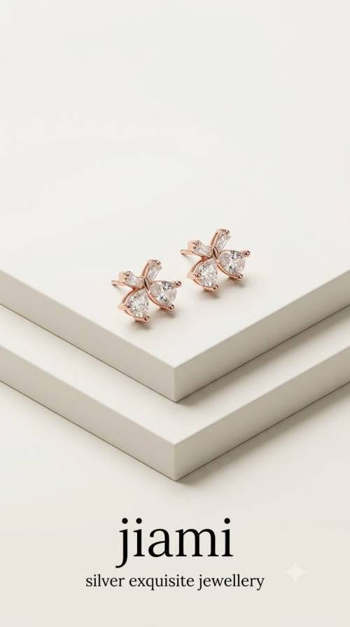Blossom Petal Crystal Studs