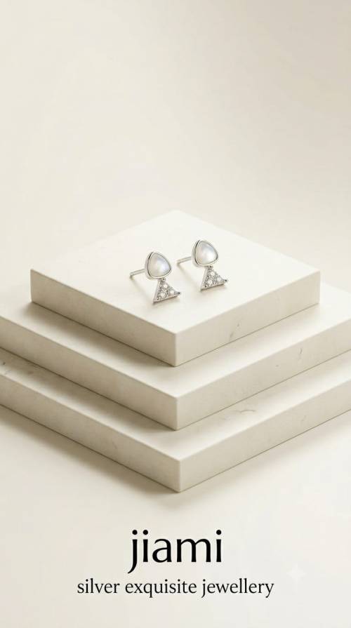 Iridescent Geometric DualTone Studs