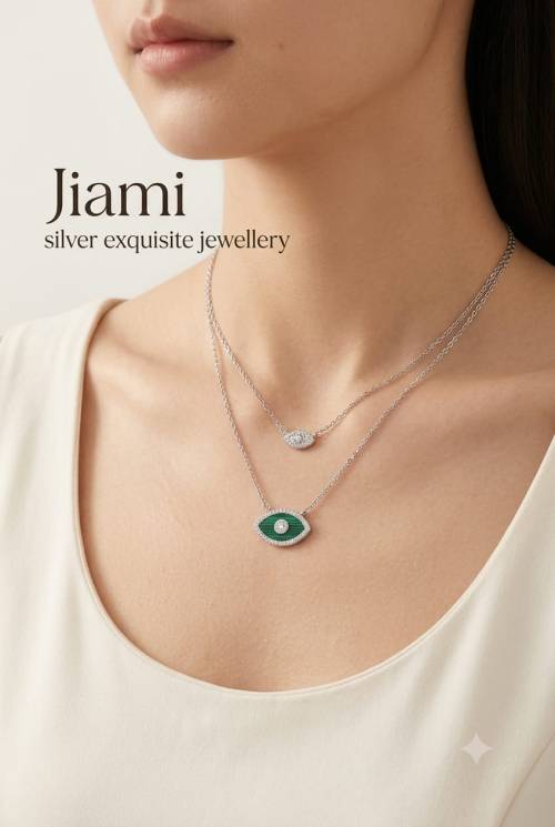 Malachite Ethereal Eye Layered Necklace