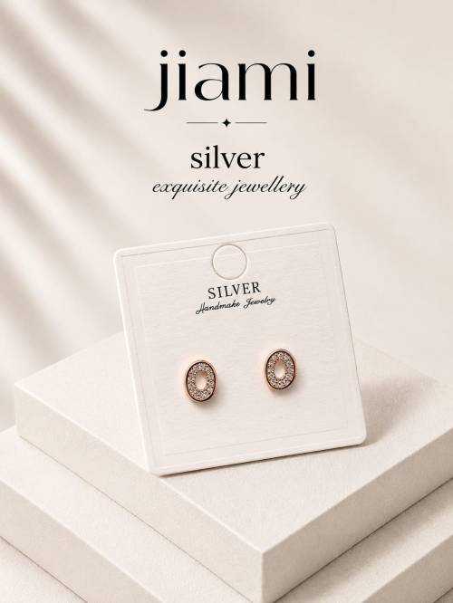 Oval Radiance Stud Earrings