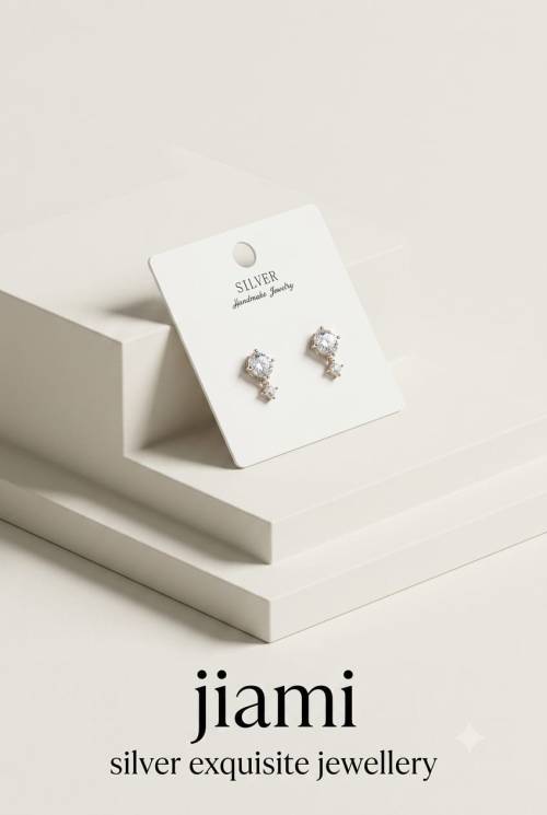 DuoDrop Crystal Sparkle Studs