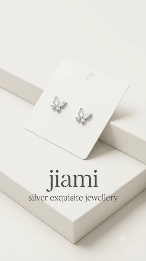 Enamel Butterfly Sparkle Studs