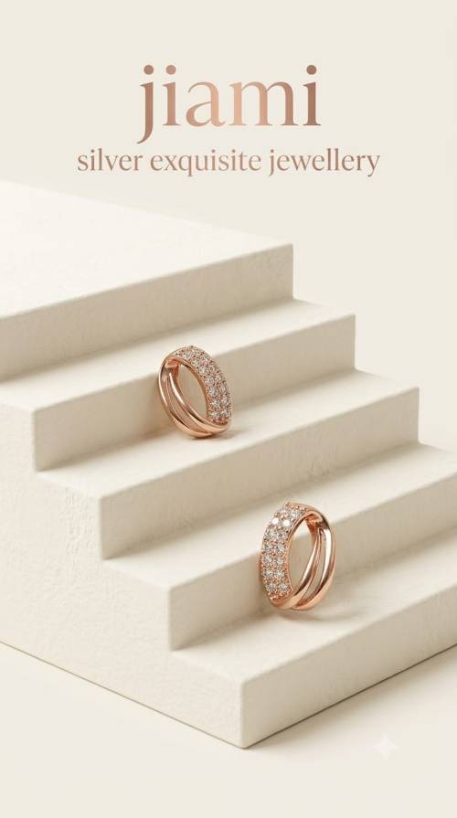 Crescent Pav Hoop Studs