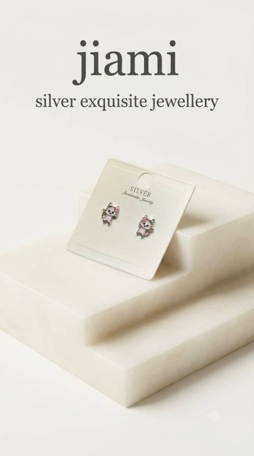 Whimsical Kitty Studs