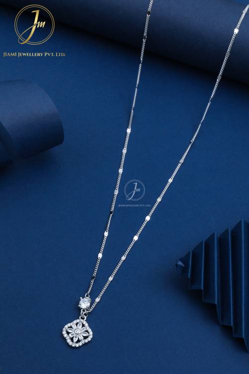 Radiant Bloom Silver Chain