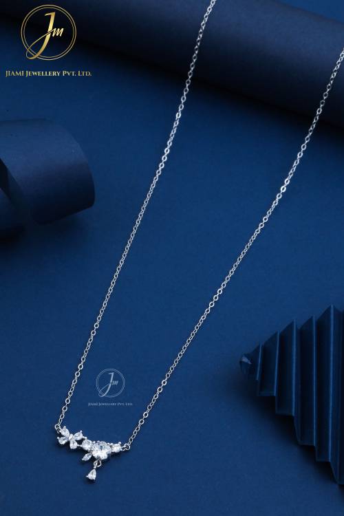 Crystal Blossom Drop Chain Set