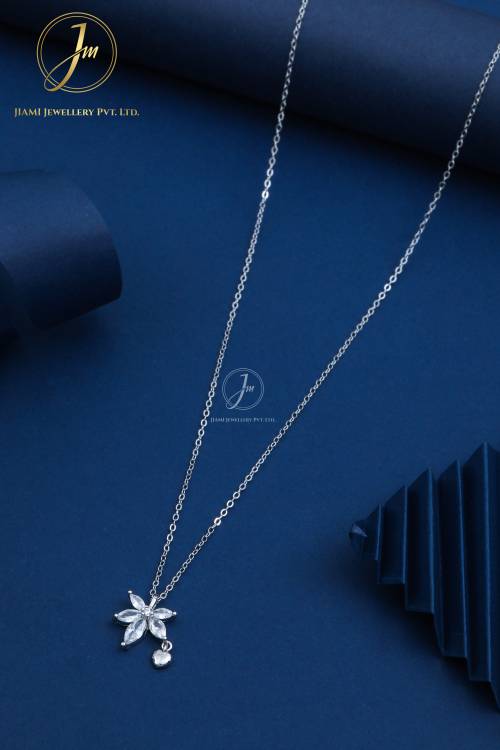 Petal Heart Charm Chain Set