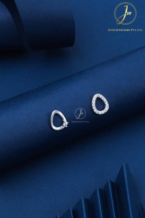 Dewdrop Sparkle Silver Earrings