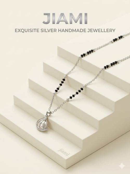 Blush Seashell Charm Mangalsutra